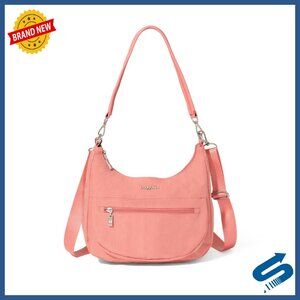 Modern Pocket Half Moon Crossbody Bag with Removable Straps 11x10.5